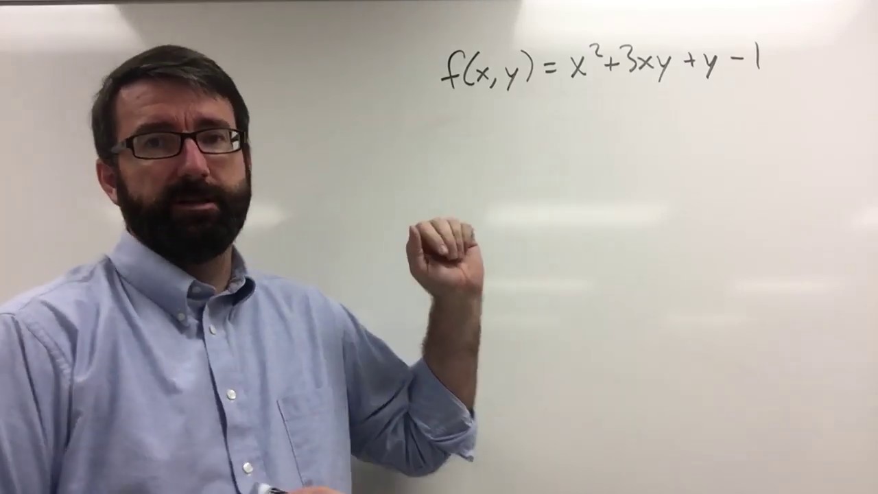 Calc 3 - 3.4.1 - Partial Derivatives