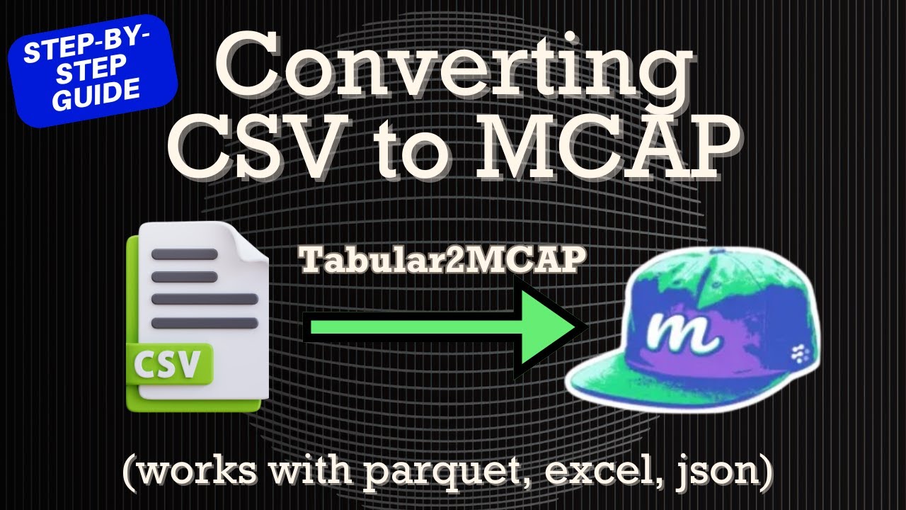 How to Convert CSV to MCAP Format | ROS2 Robotics Data Tutorial