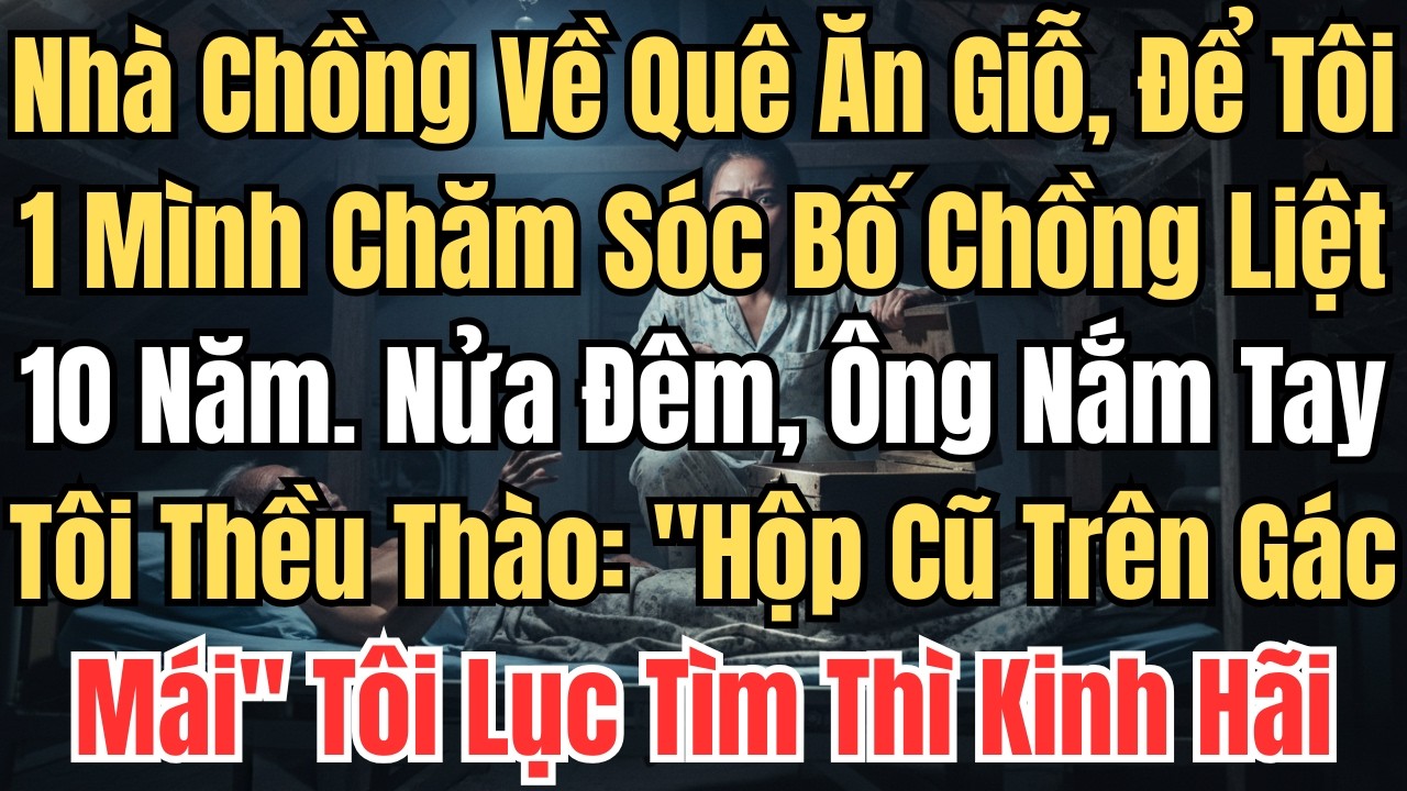 Cả Nhà Chồng Về Quê Ăn Giỗ, Để Tôi Một Mình Chăm Sóc Bố Chồng Liệt 10 Năm. Nửa Đêm, Ông Ấy Nắm Chặt