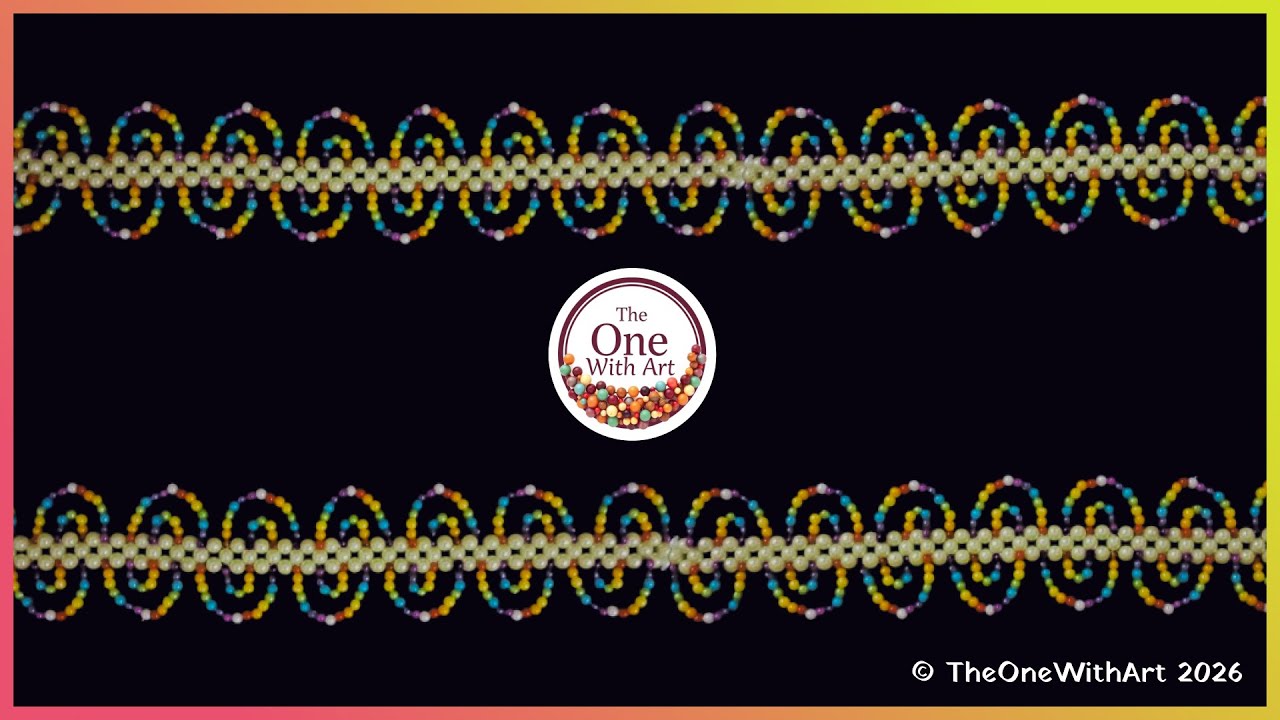मोत्याची बॉर्डर पट्टी / Beaded Border Patti
