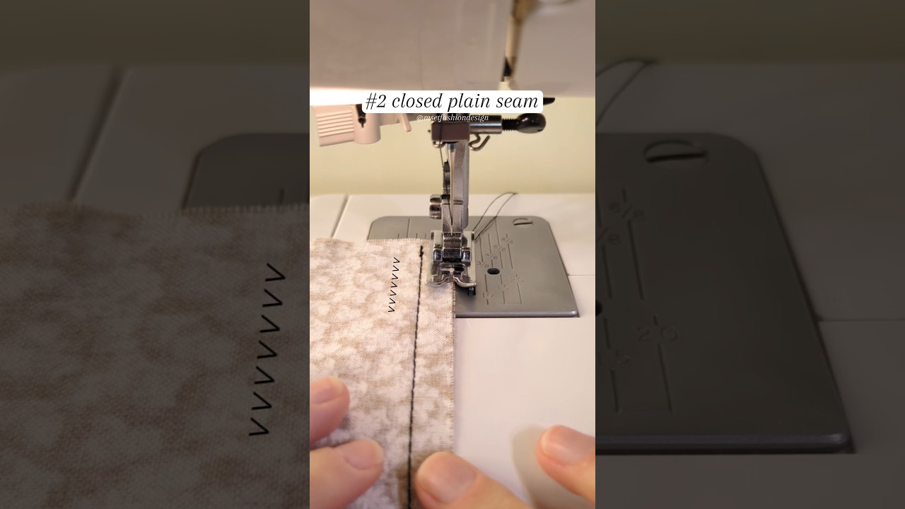 7 seams you need to know #2 how to sew a closed plain seam #sewing #sewingforbeginners #tutorial