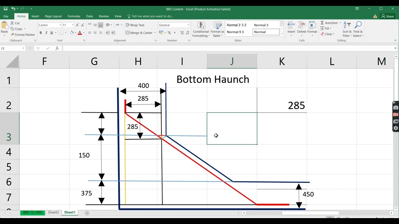 How to Calculate Cutting length of Top & Bottom Haunch bar in Box type Structure//Easy trick