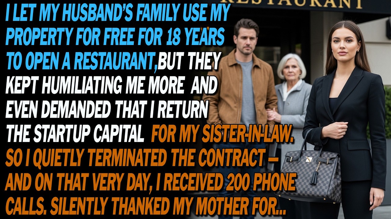 🏠For 18 Years, I Let My Husband’s Family Use My Property 🔥, But They Rejected Me — Then I…