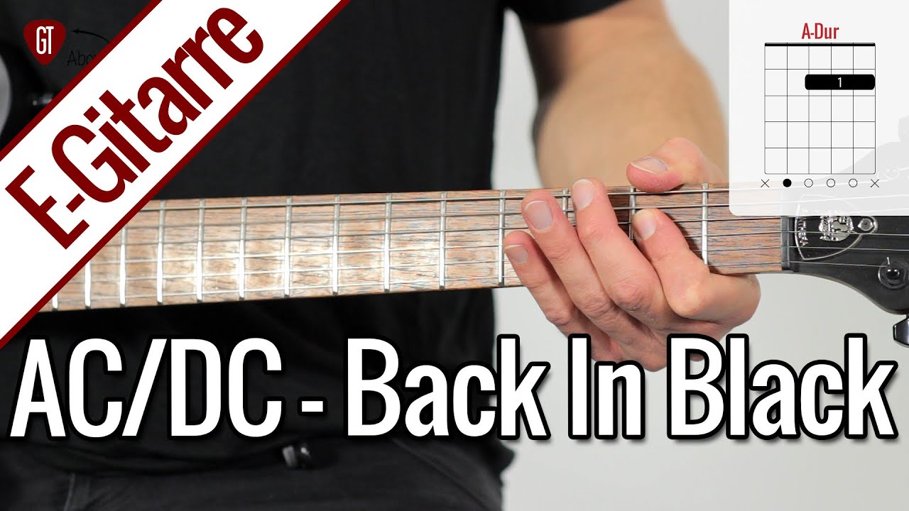 AC/DC - Back In Black | E-Gitarren Tutorial