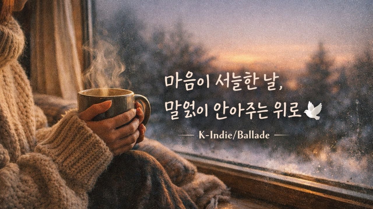 💎 [playlist] 마음이 서늘한 날, 말없이 안아주는 위로 🕊️ K-Indie/Ballade 플레이리스트 13곡 | 지친 하루 끝 따뜻한 위로송 | 공간의 향기
