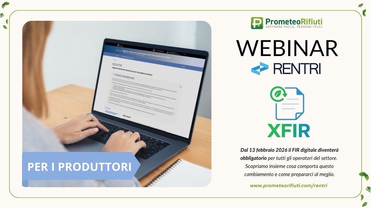 Webinar XFIR per i Produttori | 20 gennaio 2026