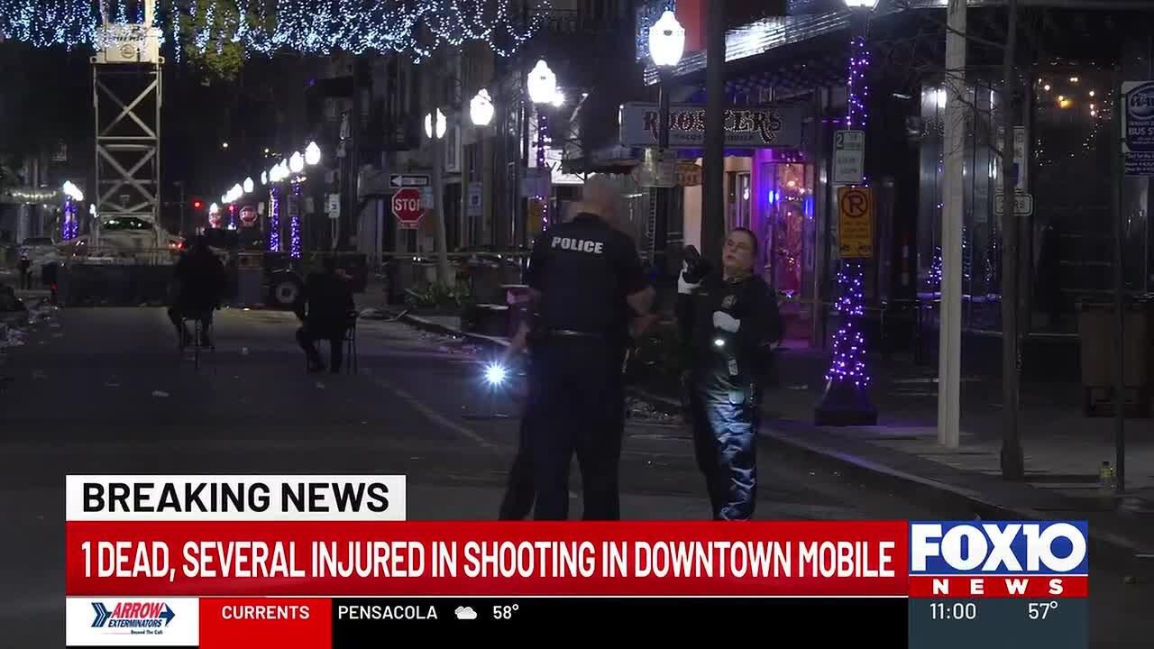 1 dead, several injured in downtown Mobile shooting