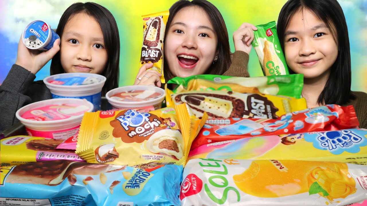 MUKBANG ICE CREAM WALLS🤤 | BOCIL BAR BAR ANTIMAINSTREAM CARA MAKANNYA😅
