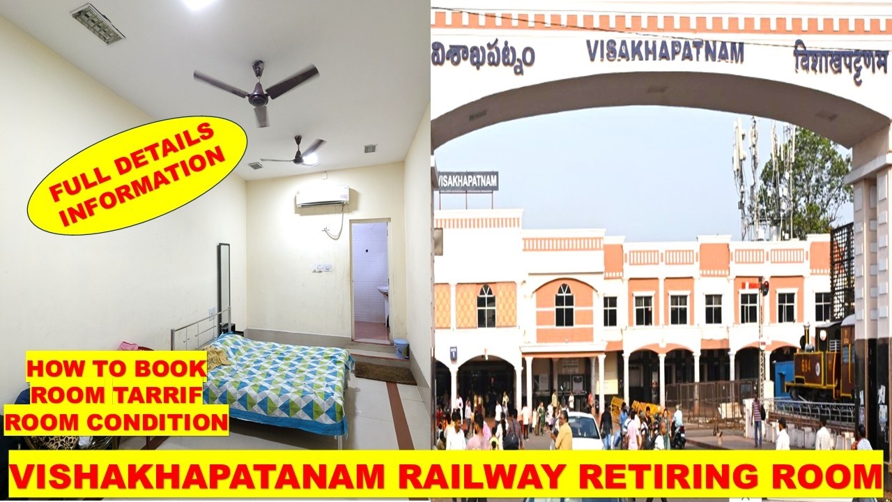 VIZAG IRCTC RETIRING ROOM | Visakhapatnam Railway Retiring Room with Room Tarrif, Facility
