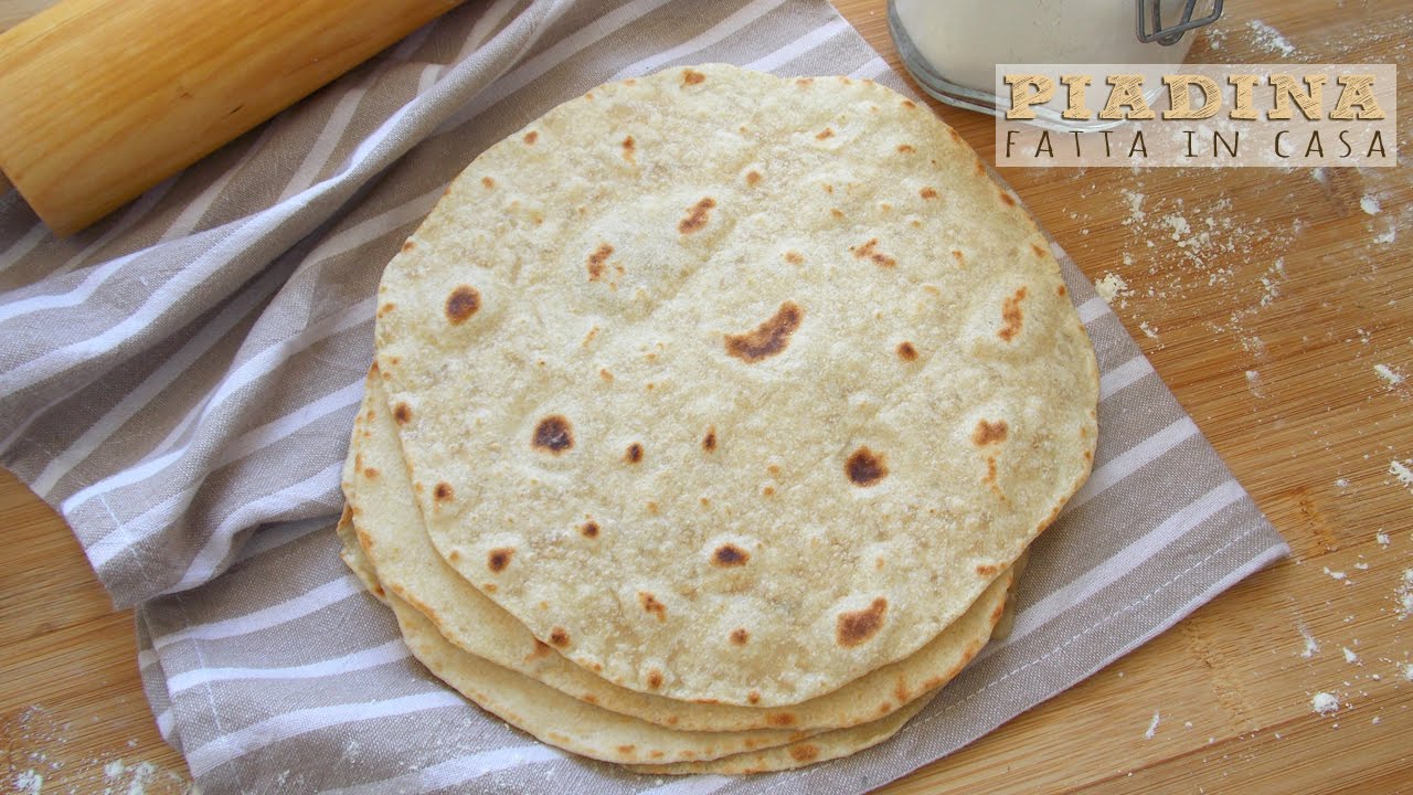 PIADINA fatta in casa | olio extravergine di oliva e farro - morbidissima!!