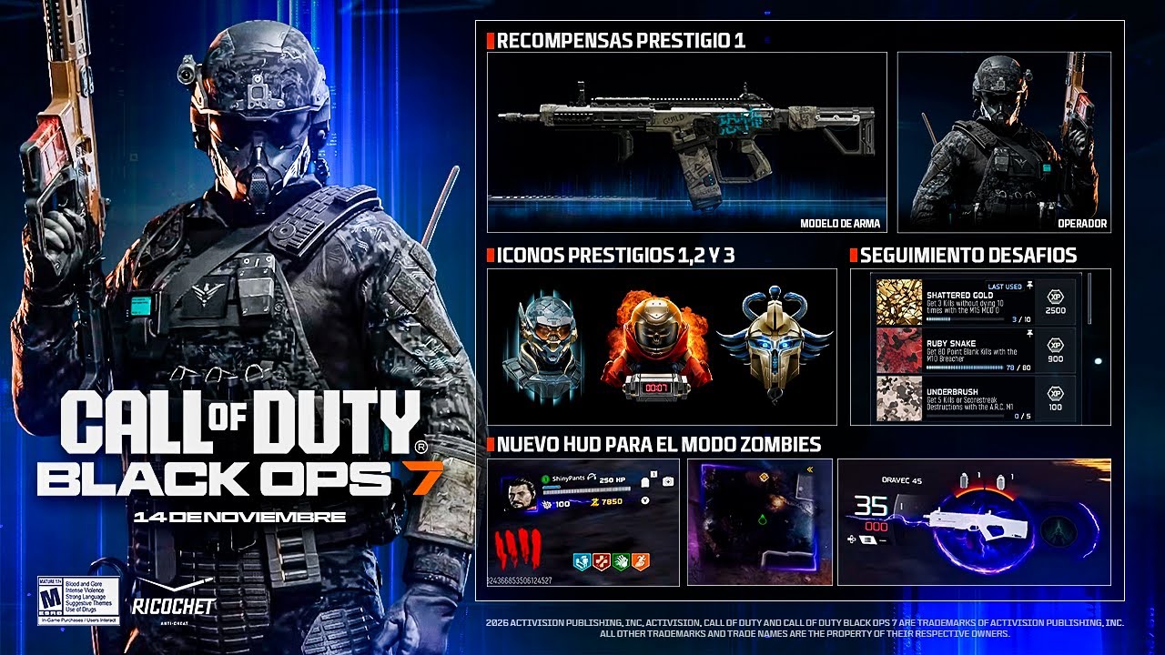 NUEVA DEV TALK de BLACK OPS 7: Camuflajes, Desafíos, Prestigios...