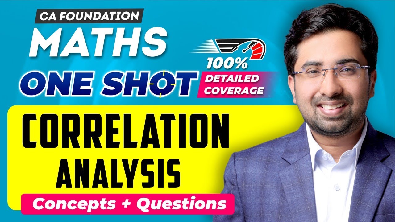 CA Foundation | Statistics | Booster Revision | Correlation Analysis | 100% Coverage | Aman Khedia