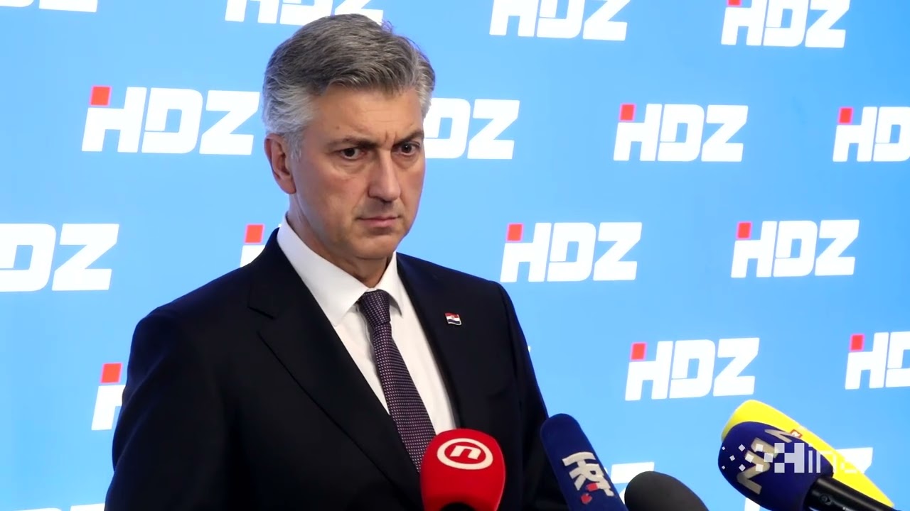Sjednica Predsjedništva i Nacionalnog odbora HDZ-a - Plenković