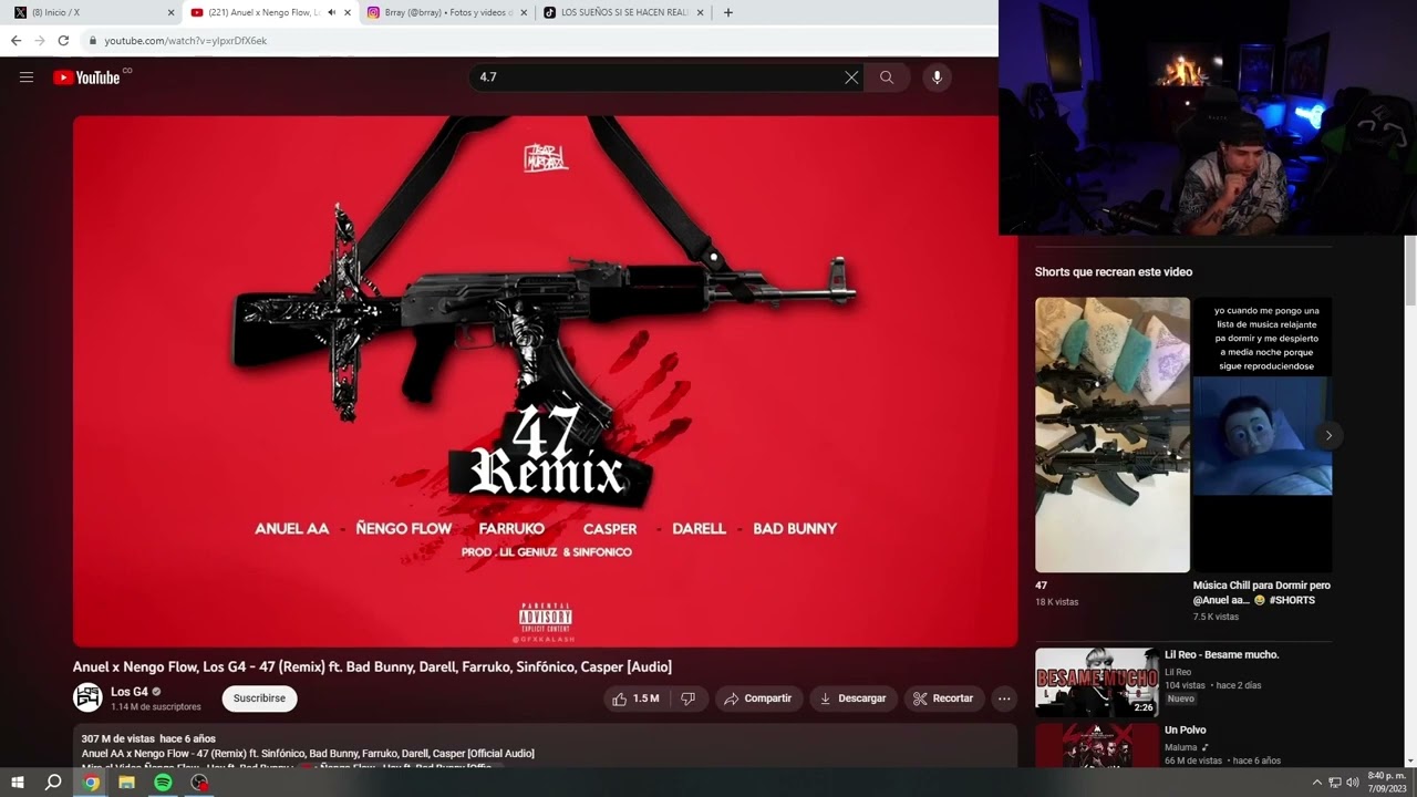 WESTCOL REACCIONA A 47 (Remix) - Anuel x Nengo Flow, Los G4 -  ft. Bad Bunny, Darell, Farruko...