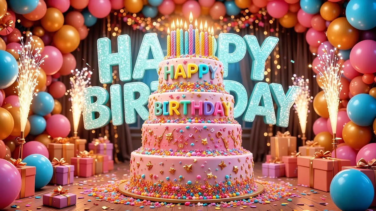 Happy birthday song 🎂 Special Happy birthday celebration video song 🥳