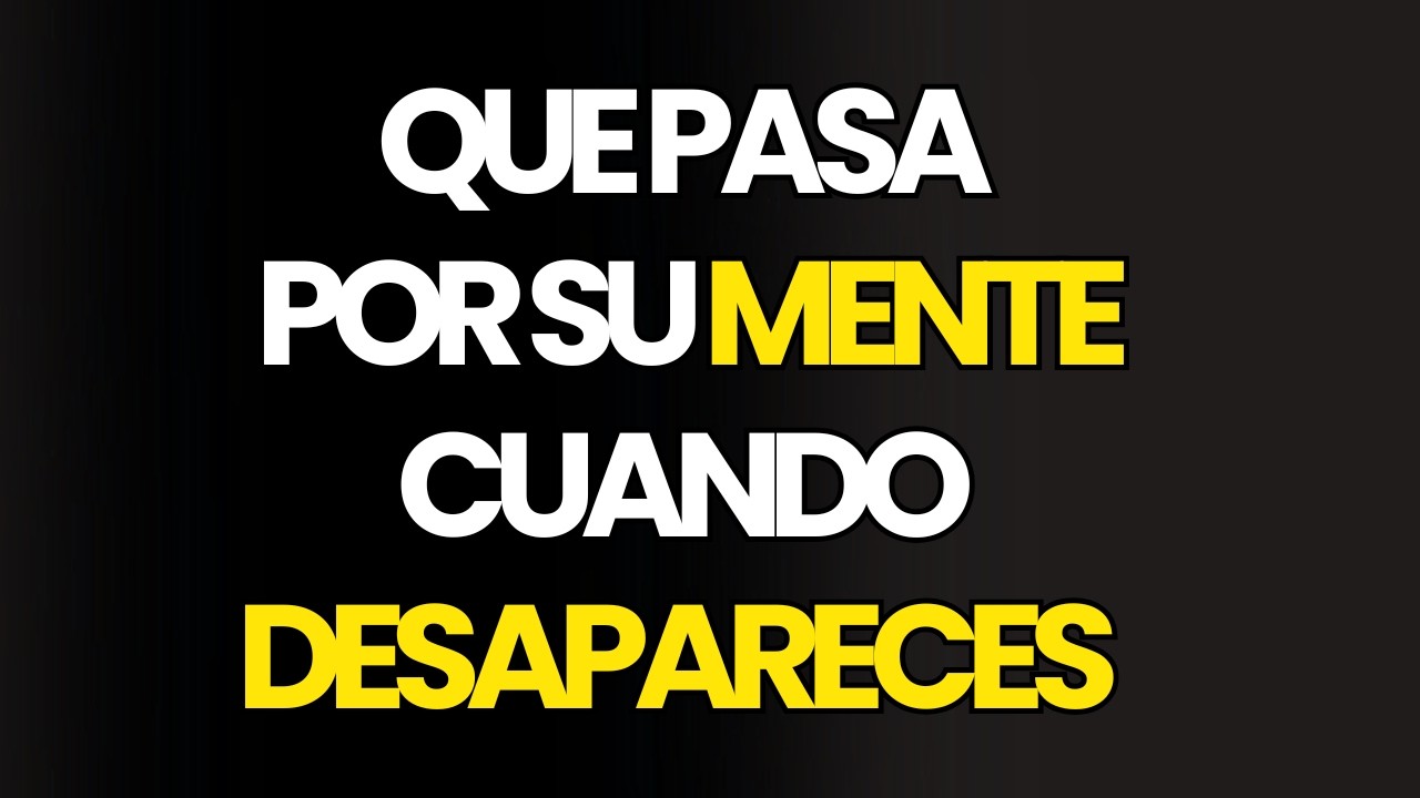 Qué pasa por su mente cuando desapareces | Psicología femenina…