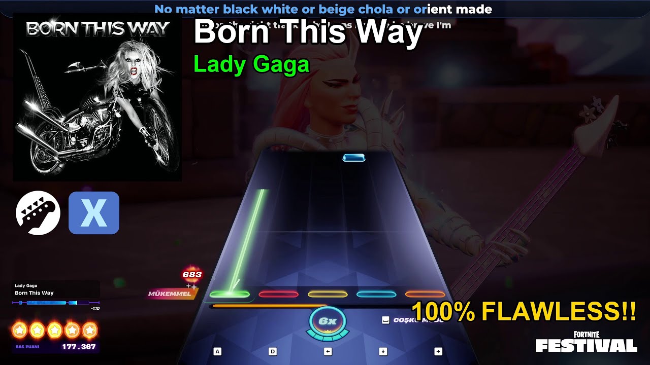 Born This Way Expert Bass 100% FC - Fortnite Festival