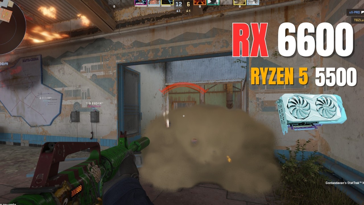 CS2 New Cache Benchmark  RX 6600 + Ryzen 5 5500