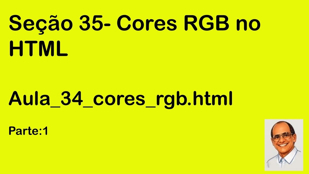 Aula 34  cores RGB