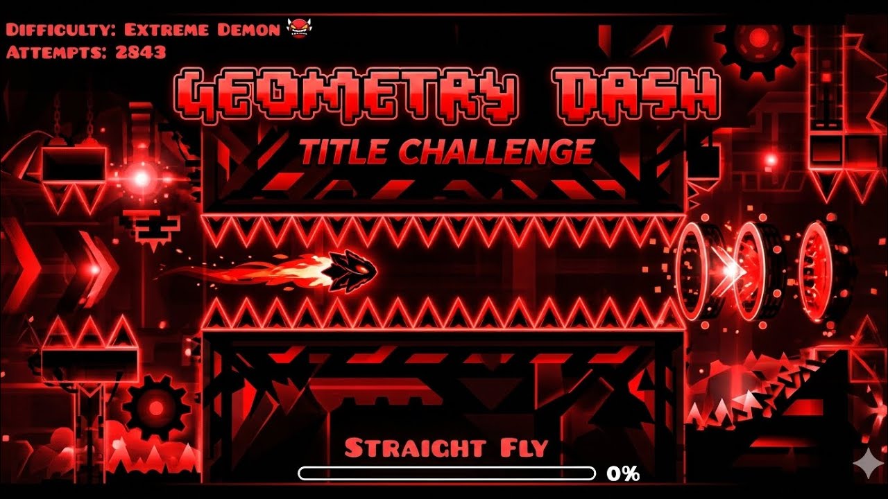 Playing geometry dash title pro create part 2