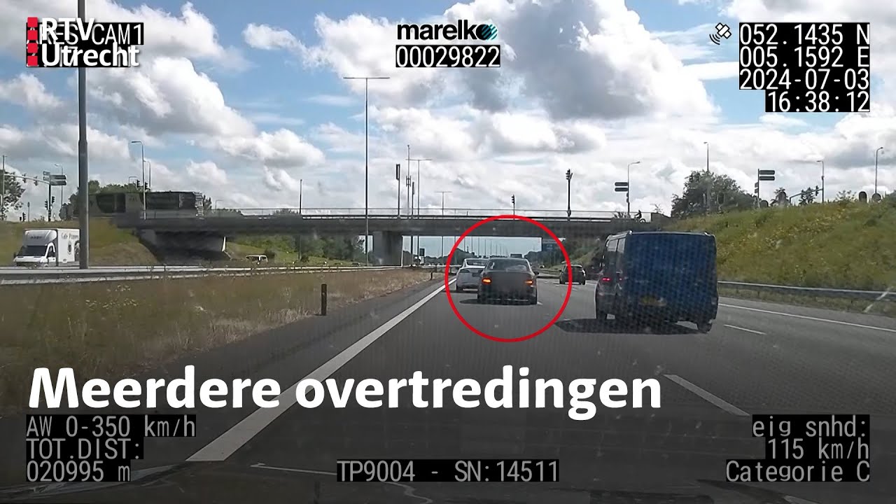 Snelle Mercedes het haasje op de A27 | RTV Utrecht