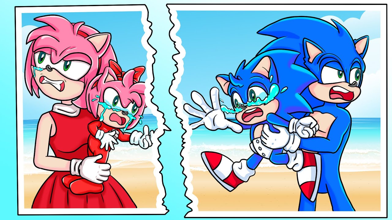 Daddy, Don't leave my mom! | Very Sad Story But Happy Ending | Sonic Animation