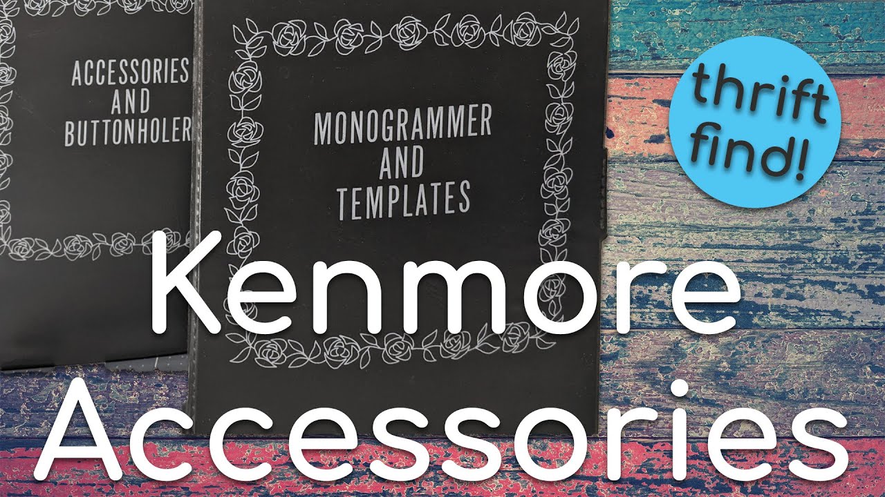 Kenmore Monogrammer, Buttonholer, and Accessories | Vintage Sewing Machine Accessories Unboxing