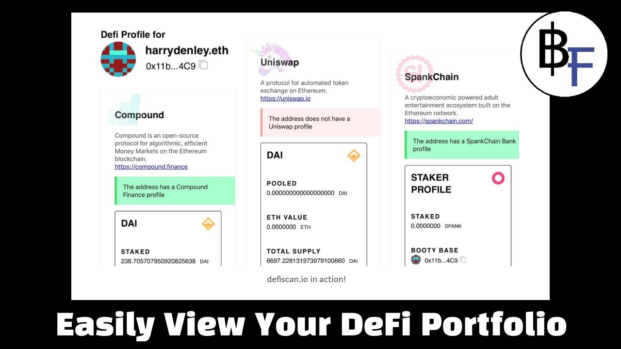 View Your DeFi Portfolio with Defiscan.io