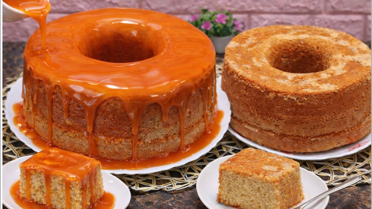 كيكه البرتقال في الخلاط في خمس دقائق 🤗 كيك قوام إسفنجي مضمون مع صوص البرتقال الادمان 