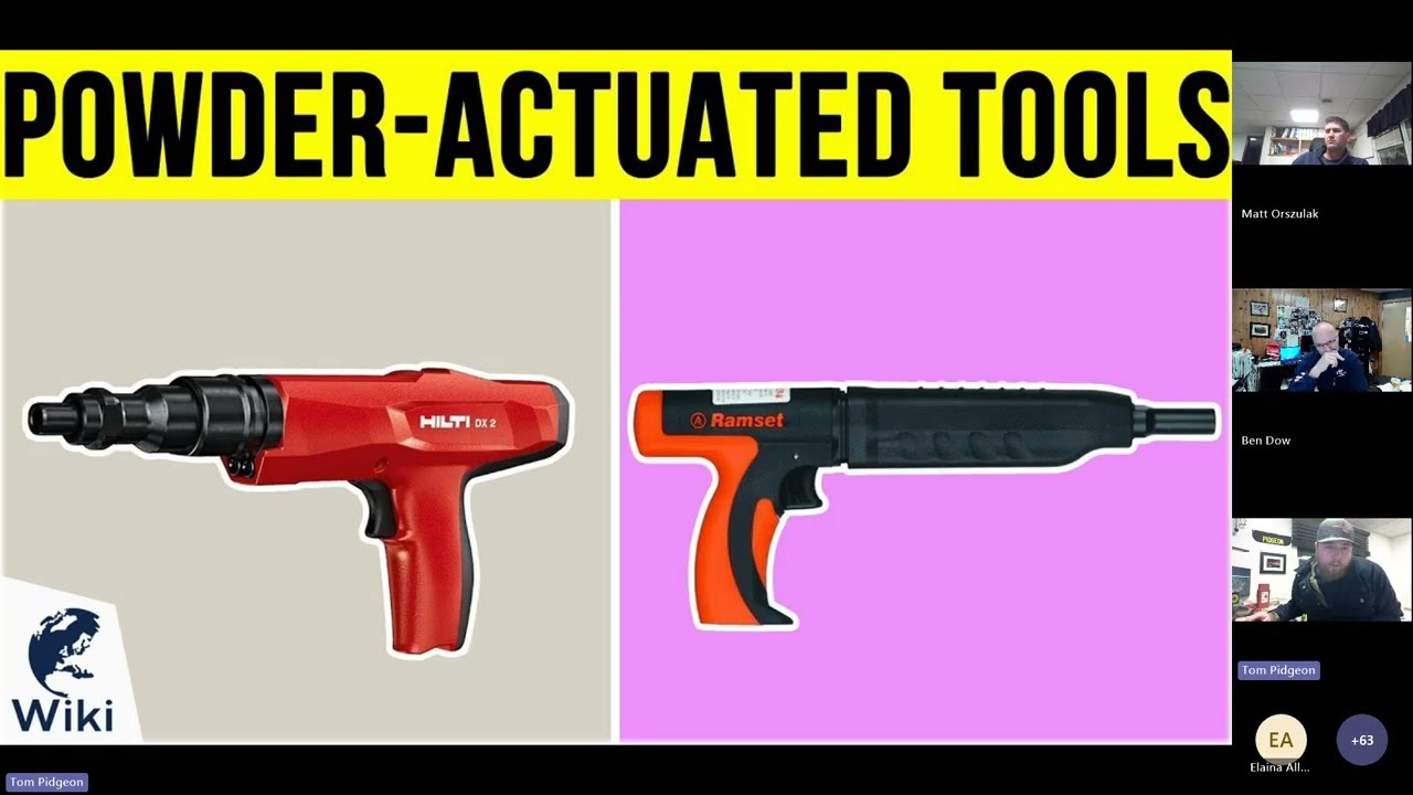 Working Safely with Nail Guns and Powder Actuated Tools