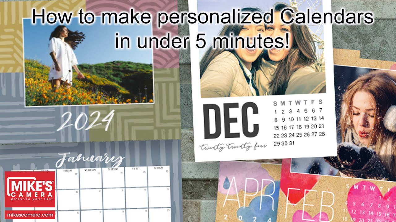 How to create a personalized calendar in under 5 minutes!