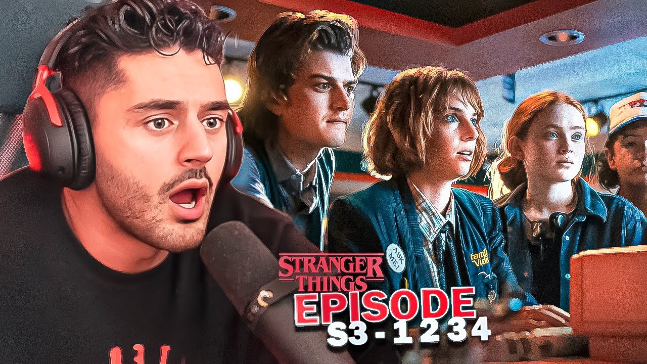 LE MINDFLYERS 💀 STRANGER THINGS SAISON 3 EPISODE 1 2 3 4 REACTION FR !