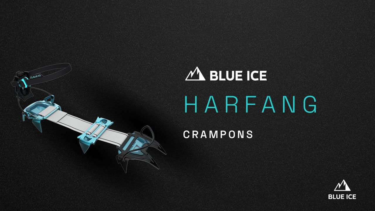 BLUE ICE introducing the HARFANG crampons