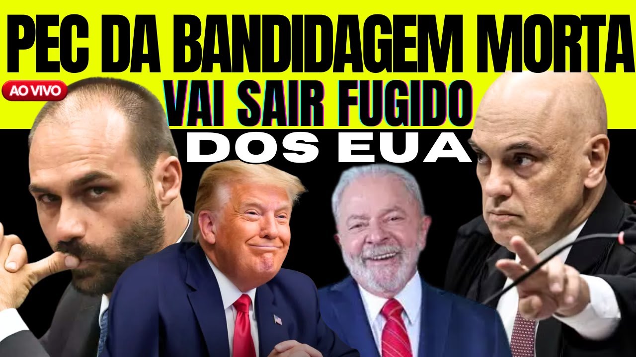 [AO VIVO] EDUARDO BOLSONARO VAI SAIR FUGIDO DOS EUA & A PEC DA BLINDAGEM VOTADA AGORA NO SENADO!