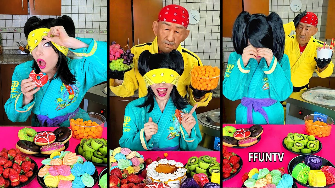 Ice cream challenge! Fruits vs sweet food mukbang
