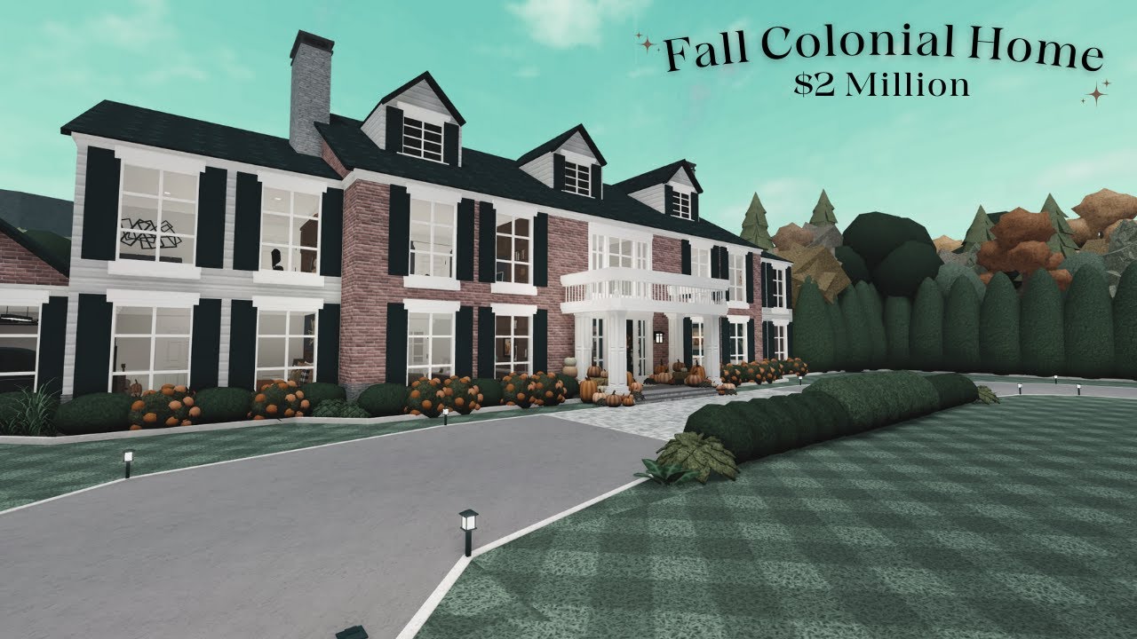 Bloxburg Fall Colonial Home || Tour + Layout || $2 million