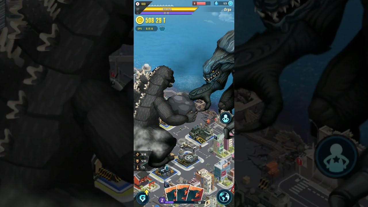 Godzilla Defense Force - Godzilla 1966 vs Orga