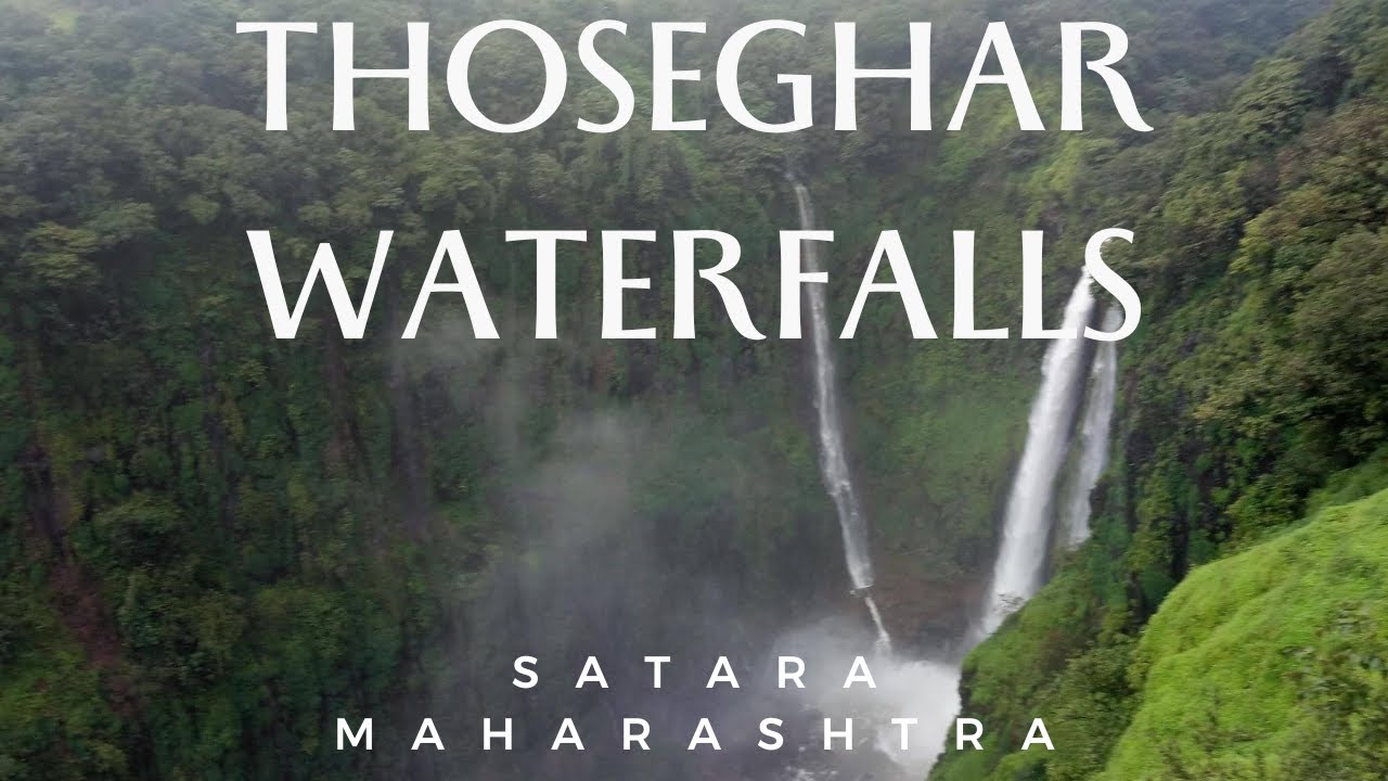Thoseghar Waterfalls during summer season | Satara