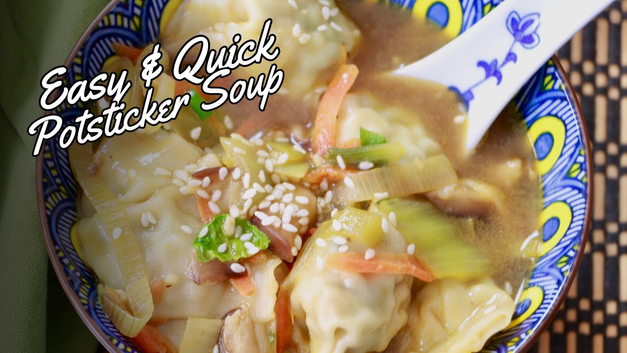 Quick, Easy, & Delicious Potsticker Soup