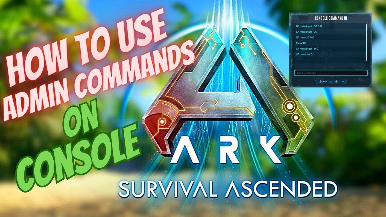Как использовать админ-команды на консолях Xbox и PlayStation в Ark: Survival Ascended