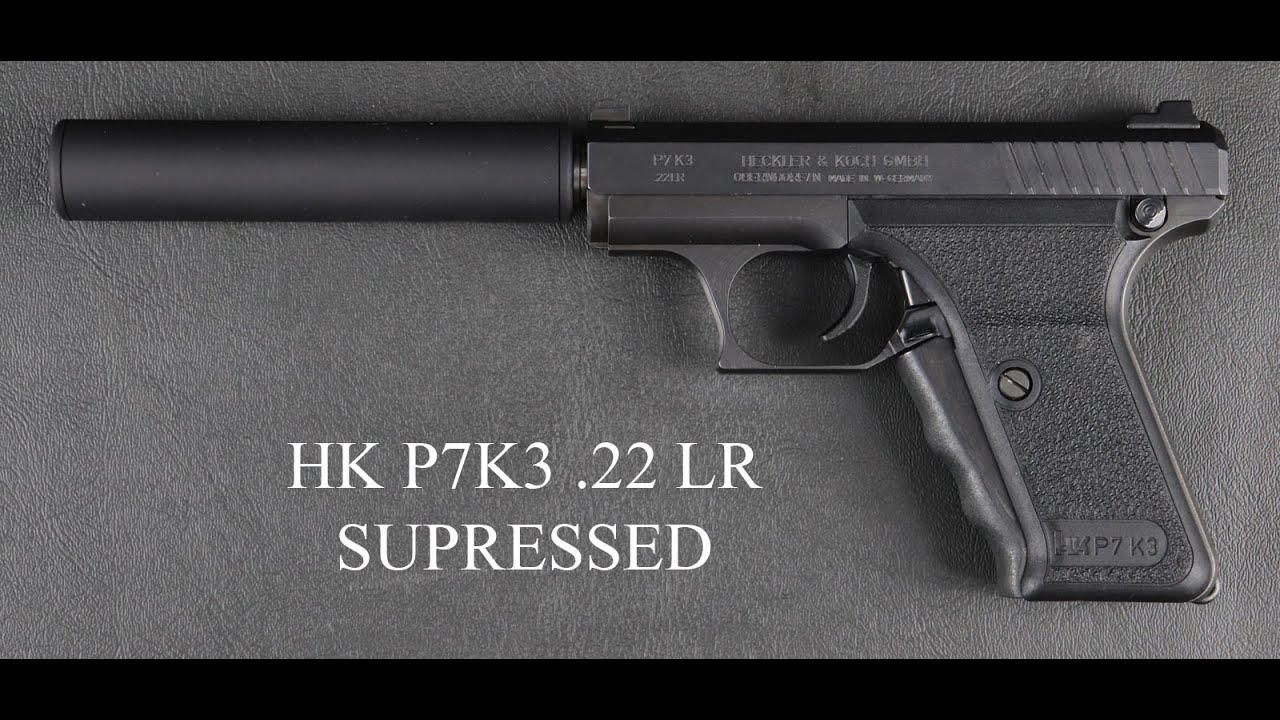 HK Heckler Koch P7K3 .22LR with threaded barrel