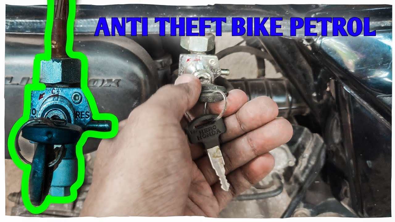 KEY LOCK PETROL COCK FITTING IN SPLENDOR    || ANTI THEFT BIKE PETROL LOCK KEY 🔐