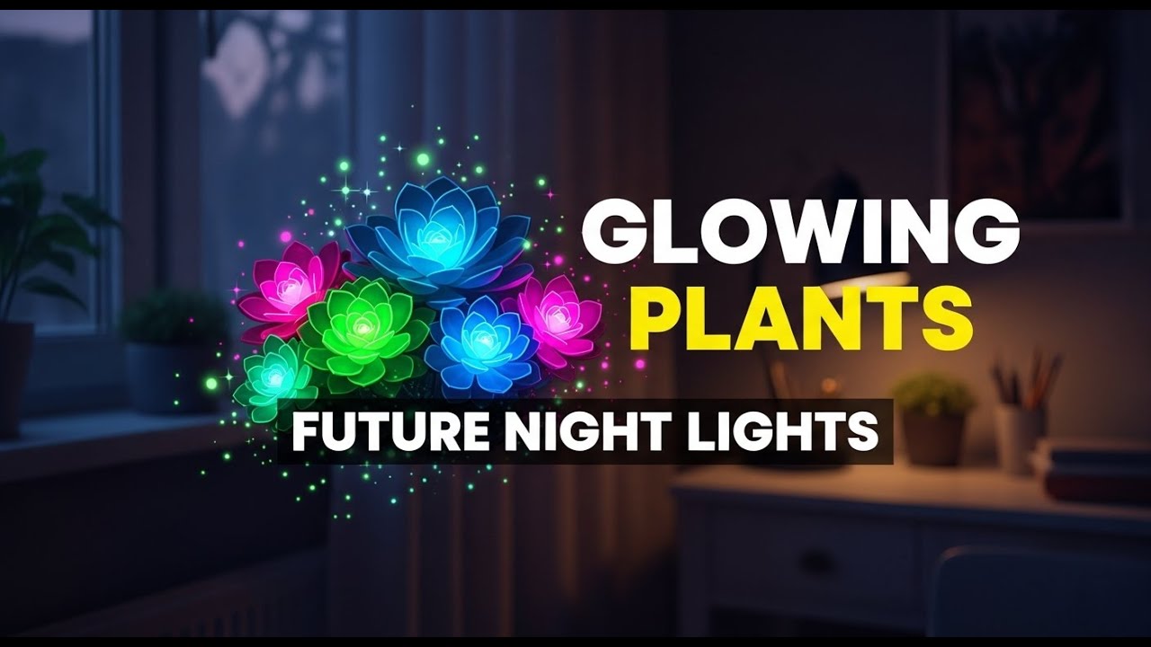 🌵 Glowing Succulents: Bioluminescent Plants as the Future of Night Lights! ✨