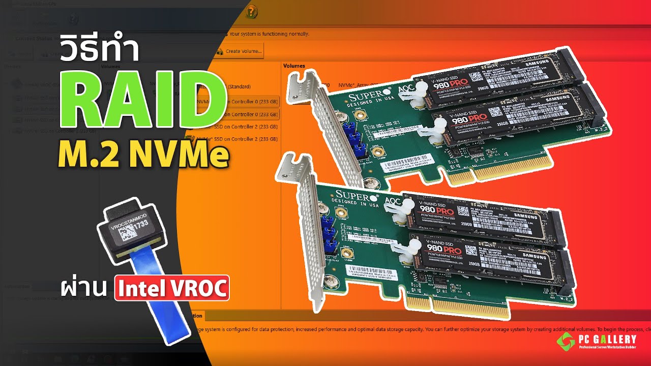 วิธีทำ RAID M.2 NVMe ผ่าน Intel VROC [PC Gallery]