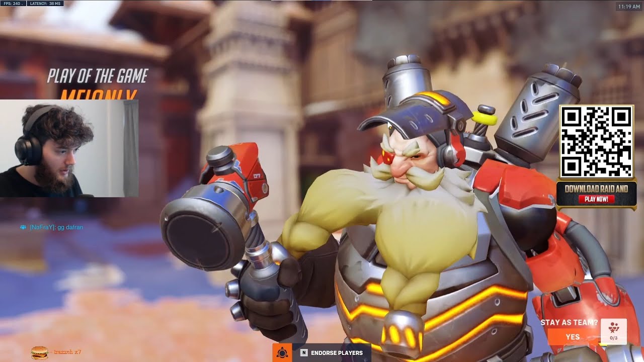 POTG! DAFRAN TORBJORN OVERWATCH 2 RANKED GAMEPLAY SEASON 9