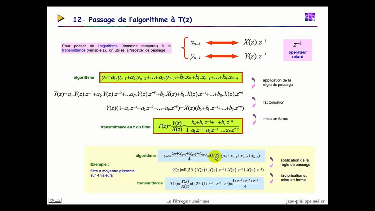 Le filtrage numérique