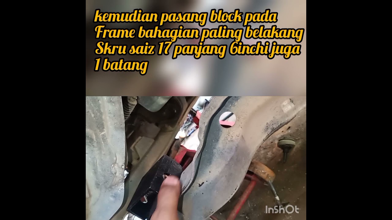 Lift up dan turun frame kembara dvvt/hc