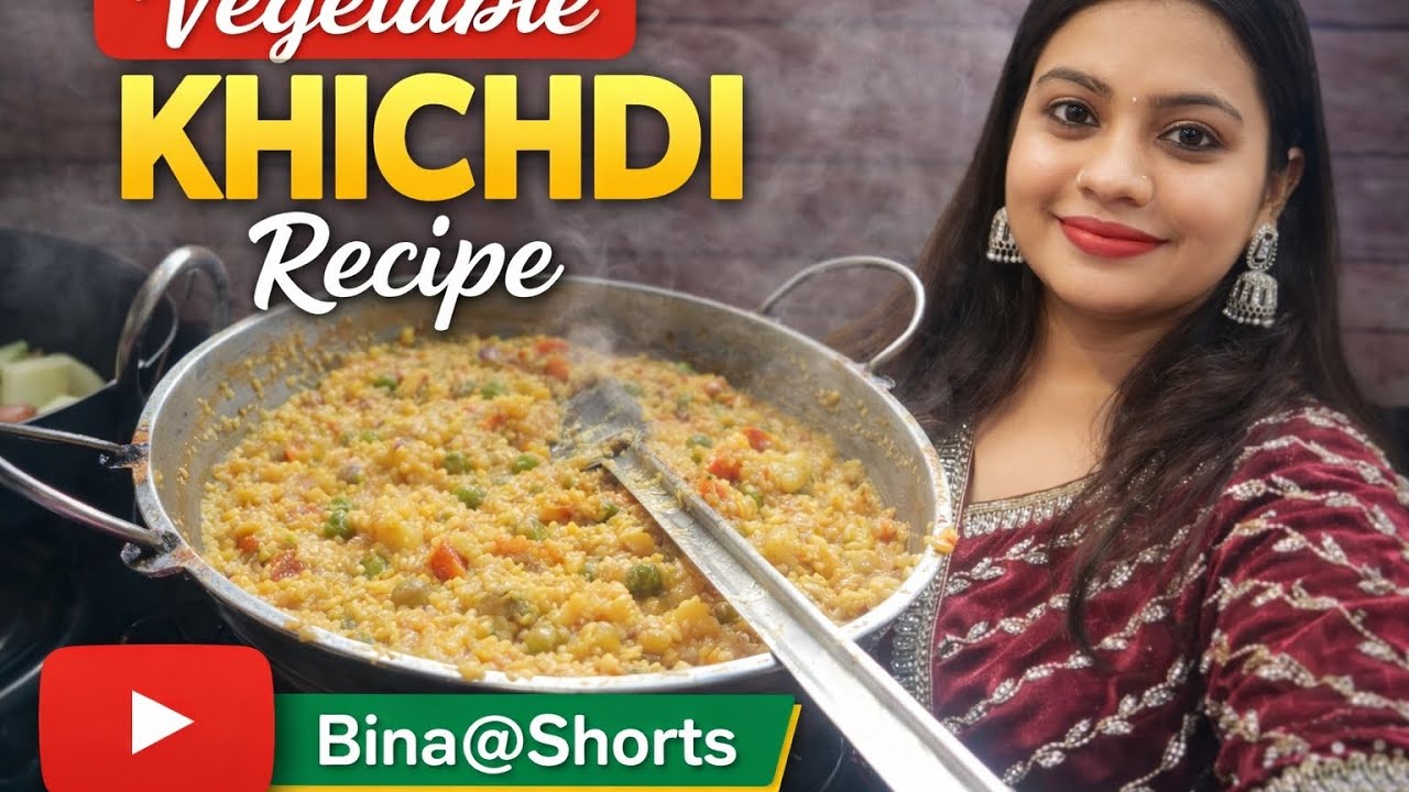 Easy Vegetable Khichdi Recipe | Healthy & Tasty | Bina@Shorts