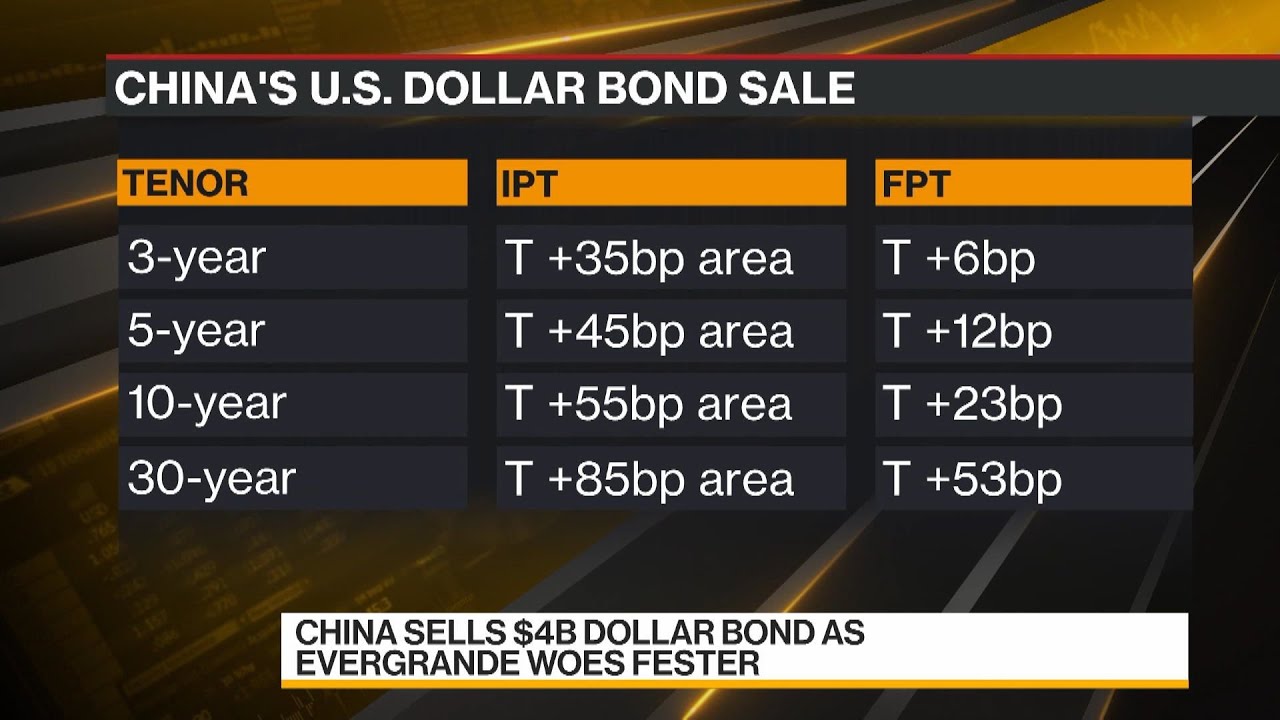 China Sells $4 Billion Dollar Bond Amid Evergrande Woes