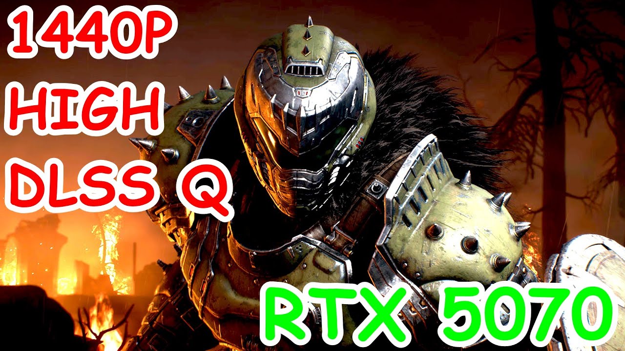 DOOM The Dark Ages - RTX 5070 + Ryzen 7 9700X | 1440P | HIGH Settings | DLSS Q